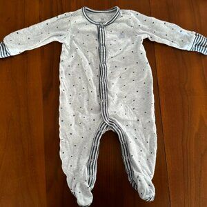 Baby Gap Button Up Blue Star Pattern Pajamas